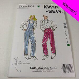 Kwik Sew 1936 Sewing Pattern UNCUT Pants, Overalls, Jumper, Snow Pants